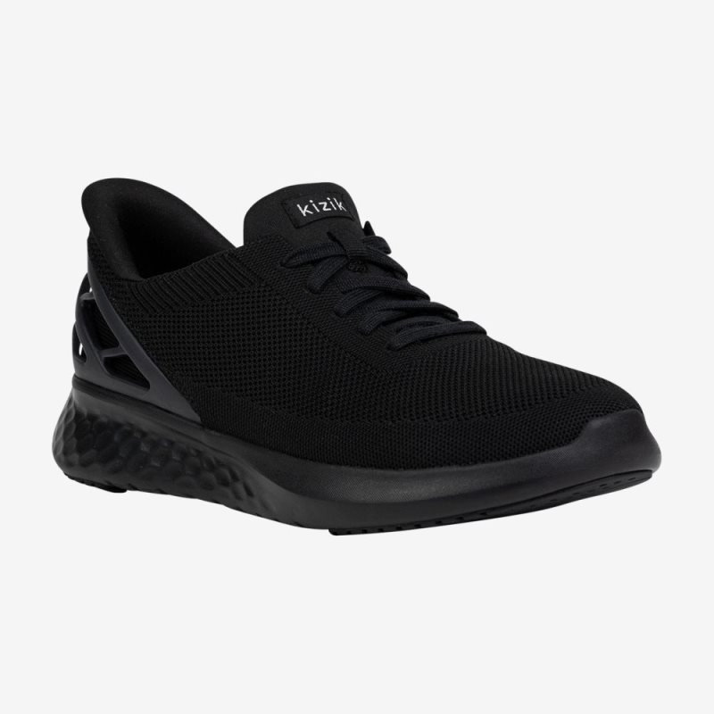 Kizik Athens Men's Sneakers Black | TFSA1098