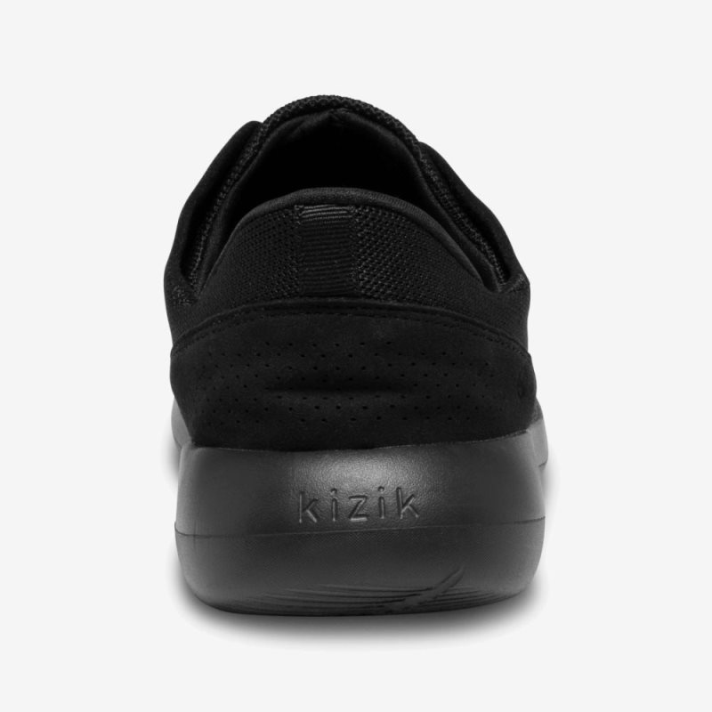 Kizik Madrid Eco Knit Men's Sneakers Black Black | EIRI3130