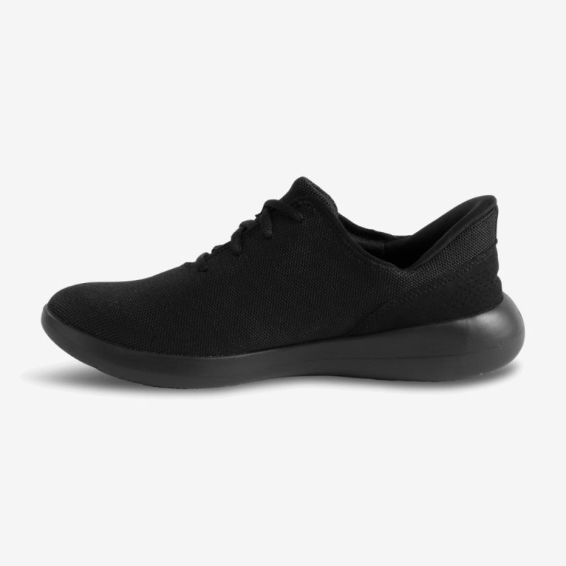 Kizik Madrid Eco Knit Men's Sneakers Black Black | EIRI3130