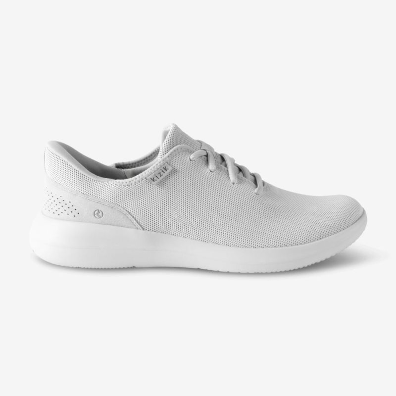 Kizik Madrid Eco Knit Men's Sneakers Grey | LPMY9422