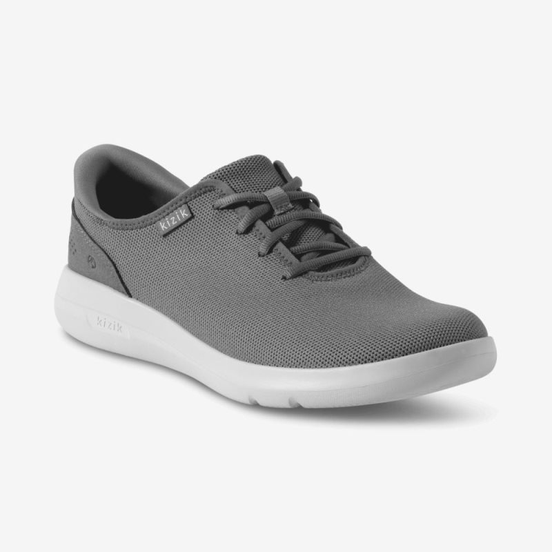 Kizik Madrid Eco Knit Men's Sneakers Light Grey | MFCF5087