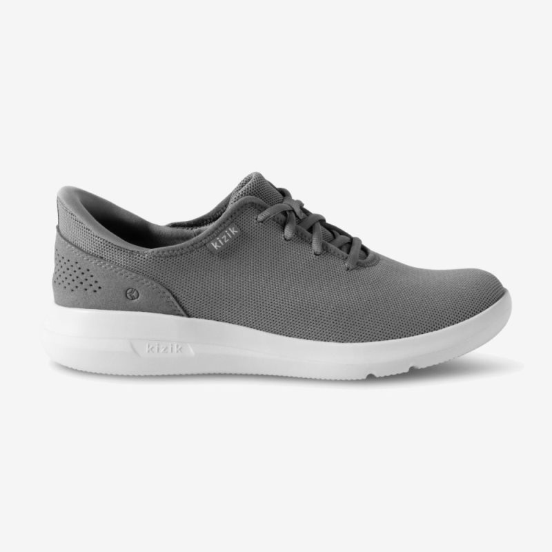 Kizik Madrid Eco Knit Men's Sneakers Light Grey | MFCF5087