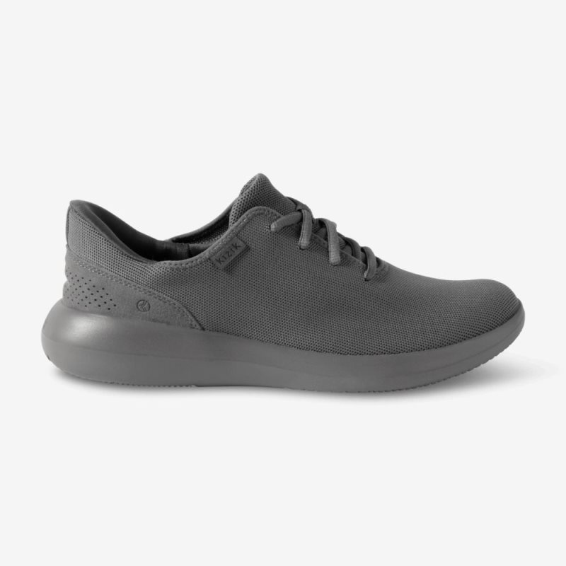 Kizik Madrid Eco Knit Women's Sneakers Deep Grey | BJHW0573