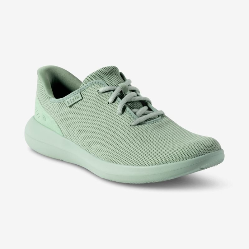 Kizik Madrid Eco Knit Women's Sneakers Olive | PVAU8863