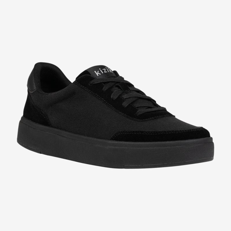 Kizik Prague Men's Casual Shoes Black | ZFUQ7638