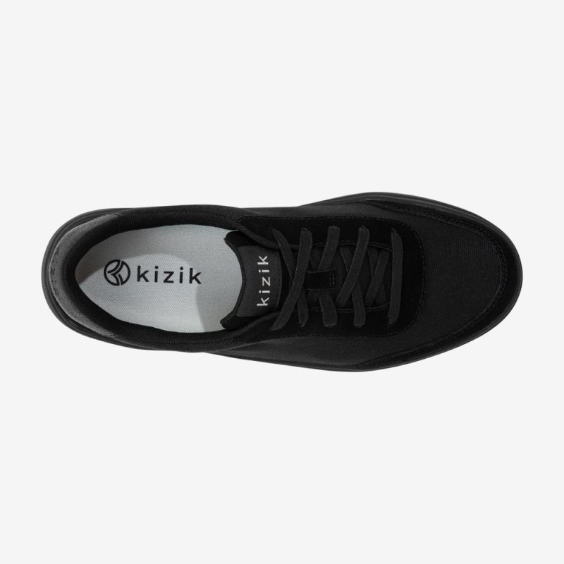 Kizik Prague Men's Casual Shoes Black | ZFUQ7638